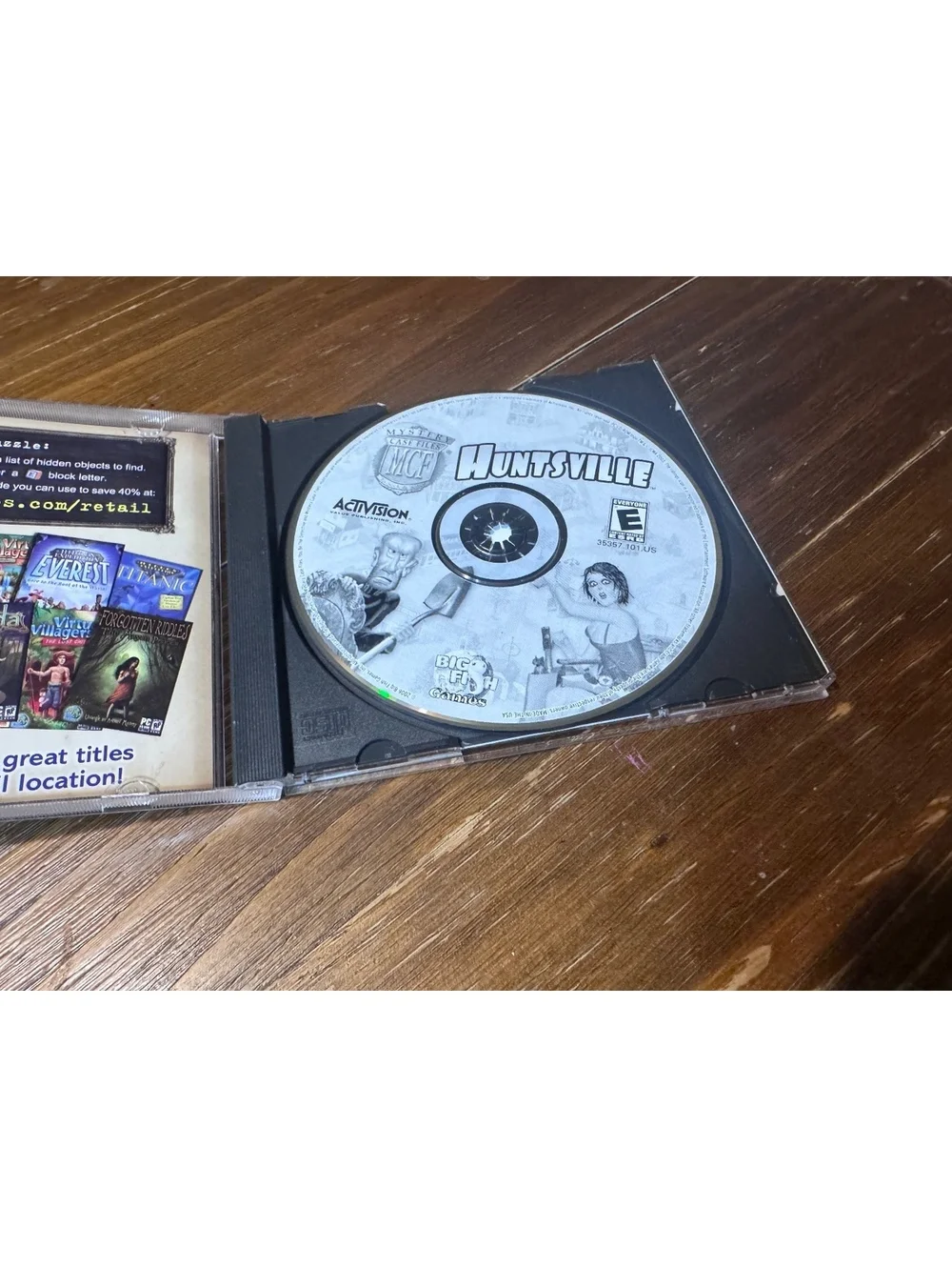 Mystery Case Files Huntsville PC CD-ROM 2006 Big Fish Games Activision Complete